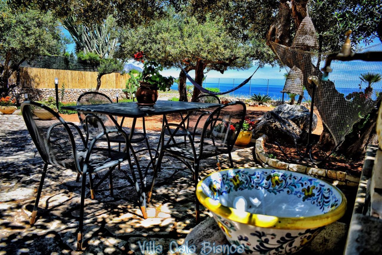 Villa Cala Bianca Castellammare del Golfo Bagian luar foto