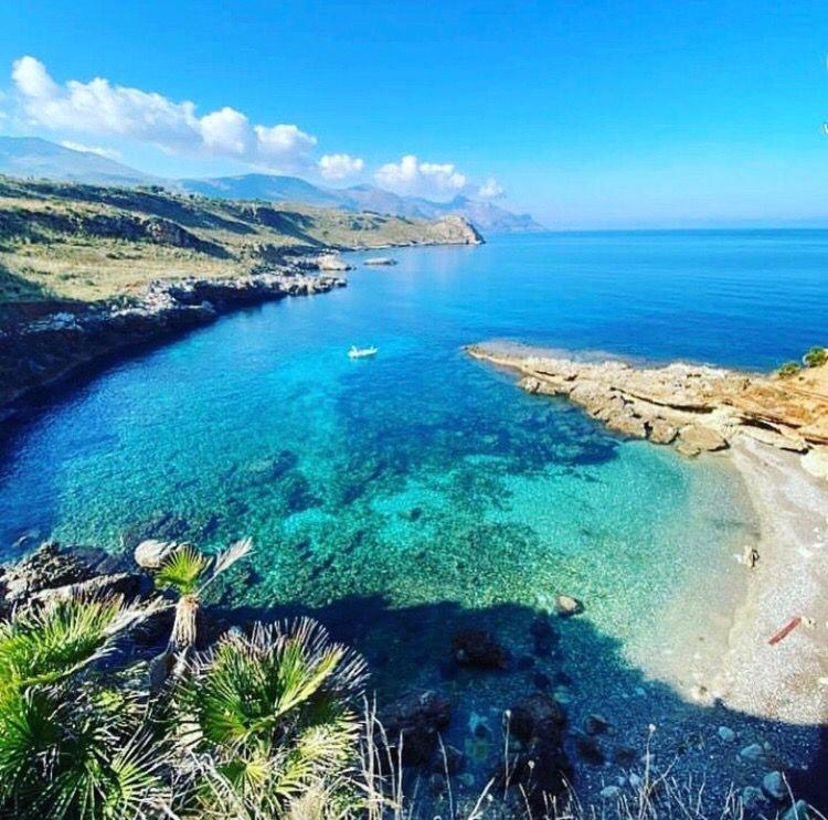 Villa Cala Bianca Castellammare del Golfo Bagian luar foto